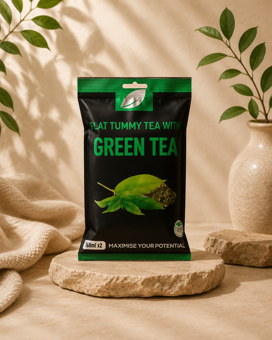 Flat Tummy with Green Tea